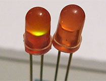 Early Orange Epoxy LEDs (Unknown Mfr.) 