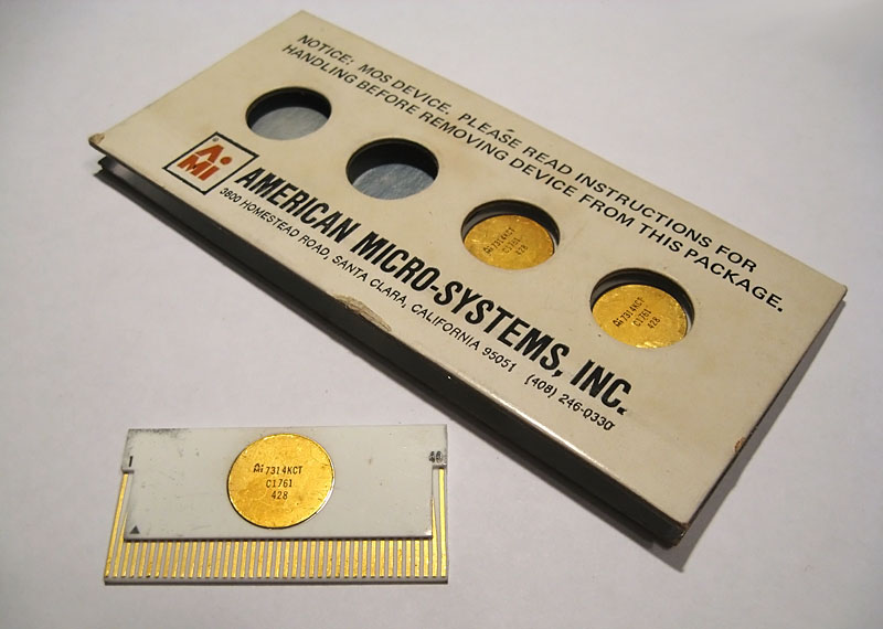 AMI C1761 calculator chipset packaging