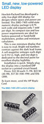 Hewlett Packard 5082-7405 LED Display