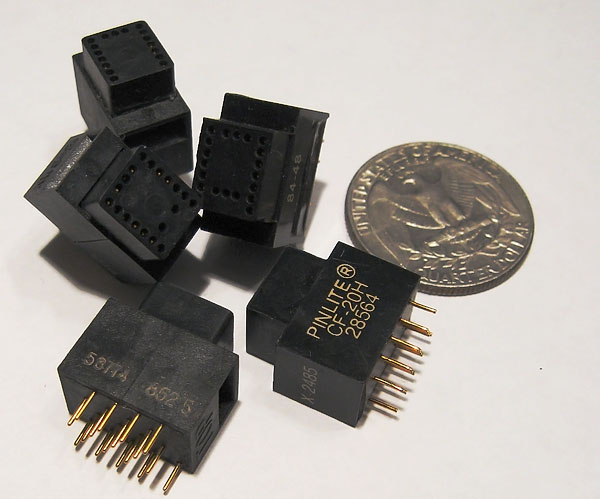 Alphanumeric minitron sockets