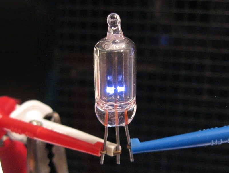 Three Electrode Argon Bulb