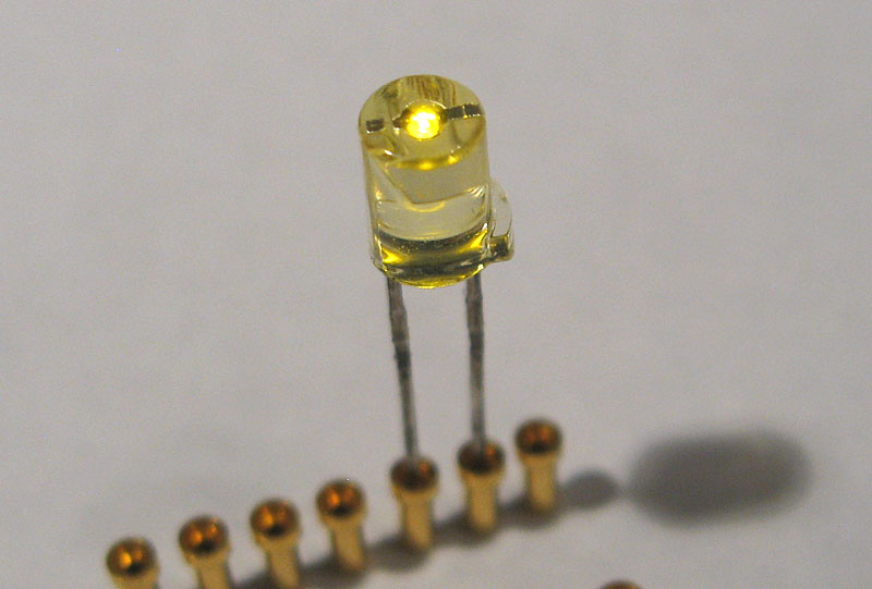 Yellow Flat Top LED